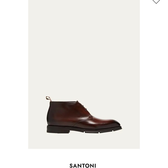 Santoni Brown Chukka Boots